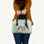 Australia Gumtree And Kookaburra Leather Bag Aboriginal Art - Watercolor Style - Aussie Hoodie