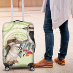 Australia Gumtree And Kookaburra Luggage Cover Aboriginal Art - Watercolor Style