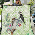 Australia Gumtree And Kookaburra Quilt Aboriginal Art - Watercolor Style
