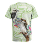Australia Gumtree And Kookaburra Rugby Jersey Aboriginal Art - Watercolor Style