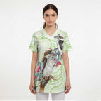 Australia Gumtree And Kookaburra Scrub Top Aboriginal Art - Watercolor Style - Aussie Hoodie