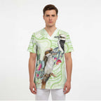 Australia Gumtree And Kookaburra Scrub Top Aboriginal Art - Watercolor Style - Aussie Hoodie