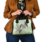 Australia Gumtree And Kookaburra Shoulder Handbag Aboriginal Art - Watercolor Style