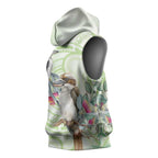 Australia Gumtree And Kookaburra Sleeveless Hoodie Aboriginal Art - Watercolor Style - Aussie Hoodie