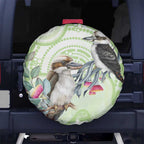 Australia Gumtree And Kookaburra Spare Tire Cover Aboriginal Art - Watercolor Style