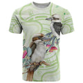 Australia Gumtree And Kookaburra T Shirt Aboriginal Art - Watercolor Style