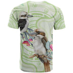 Australia Gumtree And Kookaburra T Shirt Aboriginal Art - Watercolor Style