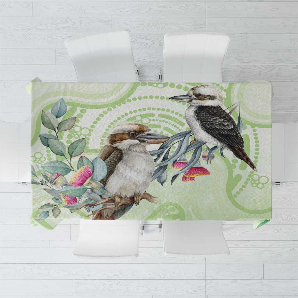 Australia Gumtree And Kookaburra Tablecloth Aboriginal Art - Watercolor Style