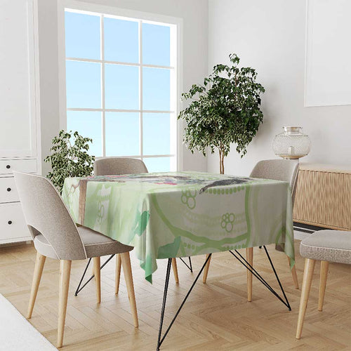 Australia Gumtree And Kookaburra Tablecloth Aboriginal Art - Watercolor Style