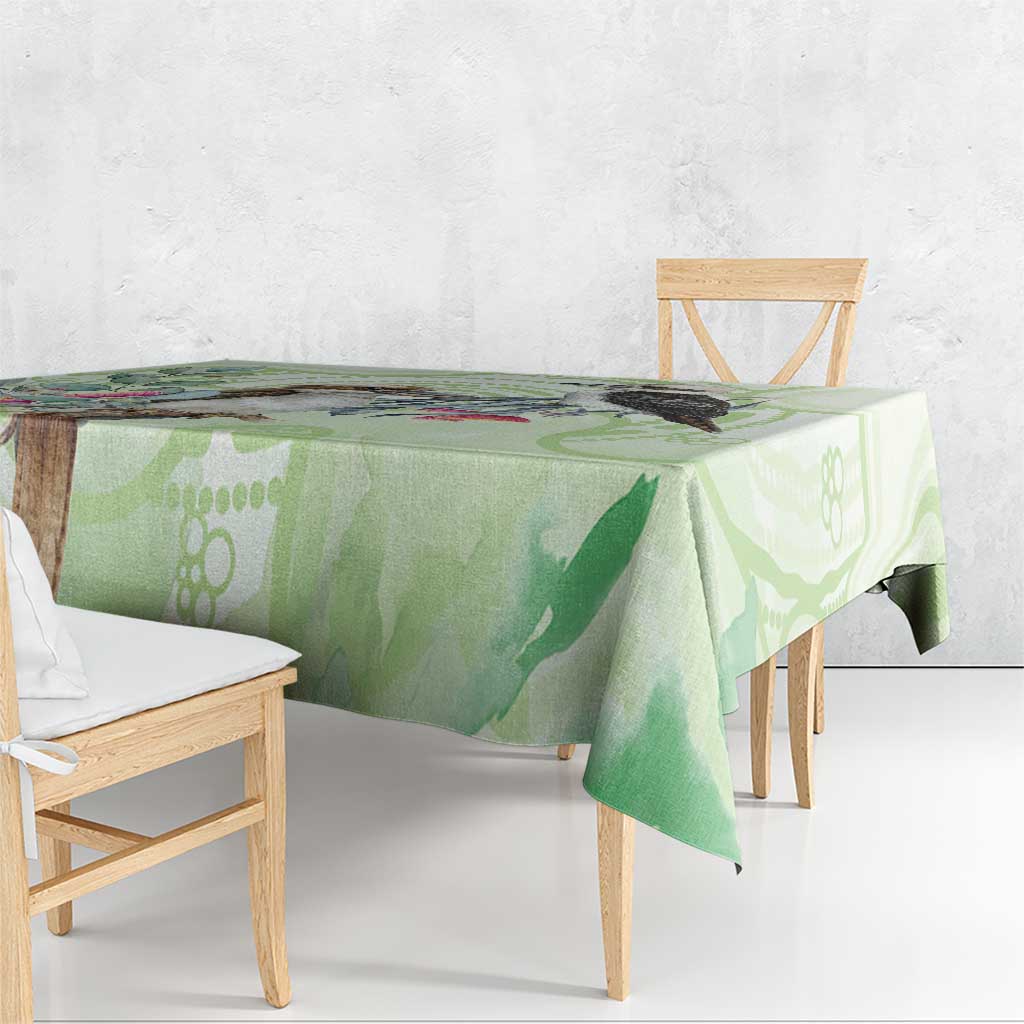 Australia Gumtree And Kookaburra Tablecloth Aboriginal Art - Watercolor Style