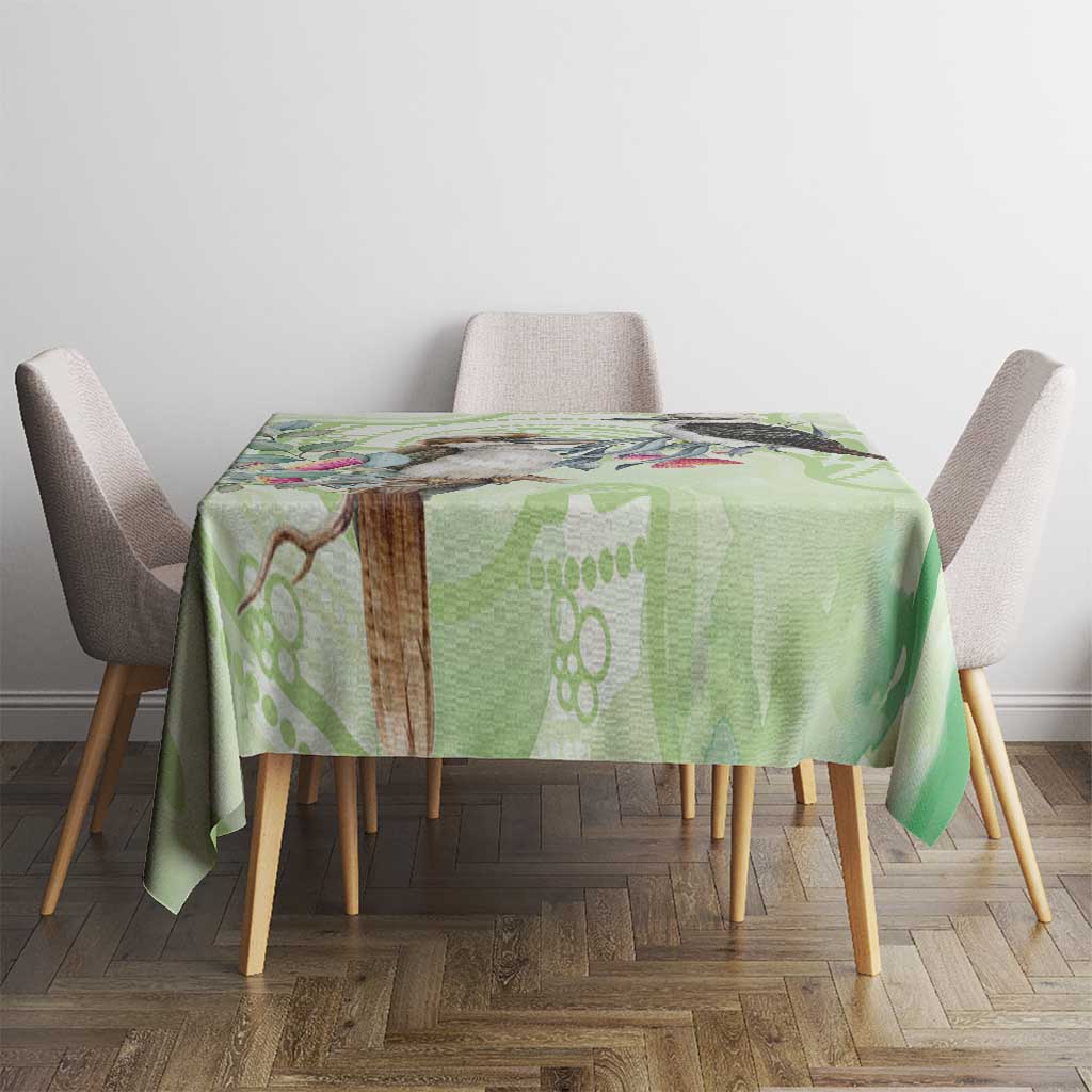 Australia Gumtree And Kookaburra Tablecloth Aboriginal Art - Watercolor Style