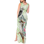 Australia Gumtree And Kookaburra Tank Maxi Dress Aboriginal Art - Watercolor Style