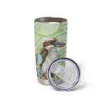 Australia Gumtree And Kookaburra Tumbler Cup Aboriginal Art - Watercolor Style