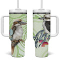 Australia Gumtree And Kookaburra Tumbler With Handle Aboriginal Art - Watercolor Style