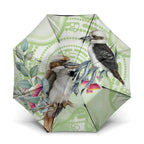 Australia Gumtree And Kookaburra Umbrella Aboriginal Art - Watercolor Style - Aussie Hoodie