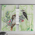 Australia Gumtree And Kookaburra Window Curtain Aboriginal Art - Watercolor Style
