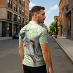 Australia Gumtree And Kookaburra Zipper Polo Shirt Aboriginal Art - Watercolor Style - Aussie Hoodie