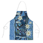 Australia Flannel Flower With Superb Fairy-wren Apron Aboriginal Art - Aussie Hoodie