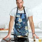 Australia Flannel Flower With Superb Fairy-wren Apron Aboriginal Art - Aussie Hoodie