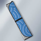 Australia Flannel Flower With Superb Fairy-wren Auto Sun Shade Aboriginal Art - Aussie Hoodie
