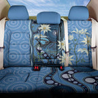 Australia Flannel Flower With Superb Fairy-wren Back Car Seat Cover Aboriginal Art