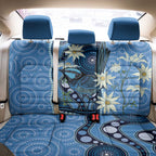 Australia Flannel Flower With Superb Fairy-wren Back Car Seat Cover Aboriginal Art
