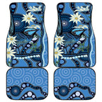 Australia Flannel Flower With Superb Fairy-wren Car Mats Aboriginal Art