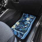Australia Flannel Flower With Superb Fairy-wren Car Mats Aboriginal Art