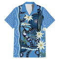 Australia Flannel Flower With Superb Fairy-wren Family Matching Mermaid Dress and Hawaiian Shirt Aboriginal Art