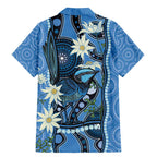 Australia Flannel Flower With Superb Fairy-wren Family Matching Mermaid Dress and Hawaiian Shirt Aboriginal Art