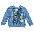 Australia Flannel Flower With Superb Fairy-wren Kid Ugly Christmas Sweater Aboriginal Art