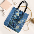 Australia Flannel Flower With Superb Fairy-wren Tote Bag Aboriginal Art - Aussie Hoodie
