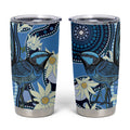 Australia Flannel Flower With Superb Fairy-wren Tumbler Cup Aboriginal Art