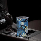Australia Flannel Flower With Superb Fairy-wren Tumbler Cup Aboriginal Art