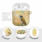 Australia Grevillea And Honeyeaters AirPods Case Aboriginal Art - Watercolor Style - Aussie Hoodie