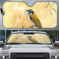 Australia Grevillea And Honeyeaters Auto Sun Shade Aboriginal Art - Watercolor Style - Aussie Hoodie