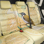 Australia Grevillea And Honeyeaters Back Car Seat Cover Aboriginal Art - Watercolor Style
