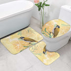 Australia Grevillea And Honeyeaters Bathroom Set Aboriginal Art - Watercolor Style - Aussie Hoodie