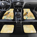 Australia Grevillea And Honeyeaters Car Mats Aboriginal Art - Watercolor Style