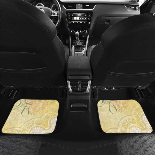 Australia Grevillea And Honeyeaters Car Mats Aboriginal Art - Watercolor Style