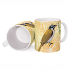 Australia Grevillea And Honeyeaters Ceramic Mug Aboriginal Art - Watercolor Style - Aussie Hoodie
