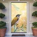 Australia Grevillea And Honeyeaters Door Cover Aboriginal Art - Watercolor Style - Aussie Hoodie