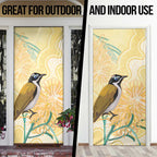 Australia Grevillea And Honeyeaters Door Cover Aboriginal Art - Watercolor Style - Aussie Hoodie