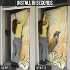 Australia Grevillea And Honeyeaters Door Cover Aboriginal Art - Watercolor Style - Aussie Hoodie