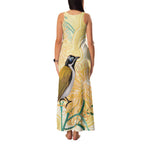 Australia Grevillea And Honeyeaters Family Matching Tank Maxi Dress and Hawaiian Shirt Aboriginal Art - Watercolor Style