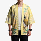 Australia Grevillea And Honeyeaters Kimono Aboriginal Art - Watercolor Style - Aussie Hoodie