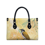 Australia Grevillea And Honeyeaters Leather Bag Aboriginal Art - Watercolor Style - Aussie Hoodie