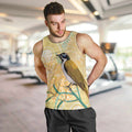 Australia Grevillea And Honeyeaters Men Tank Top Aboriginal Art - Watercolor Style
