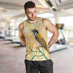 Australia Grevillea And Honeyeaters Men Tank Top Aboriginal Art - Watercolor Style