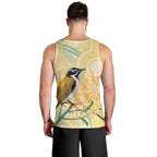 Australia Grevillea And Honeyeaters Men Tank Top Aboriginal Art - Watercolor Style